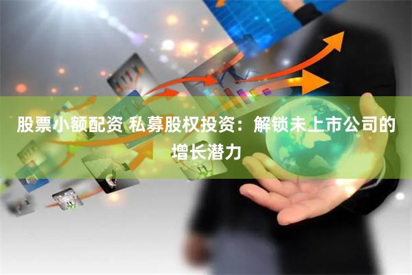 股票小额配资 私募股权投资：解锁未上市公司的增长潜力