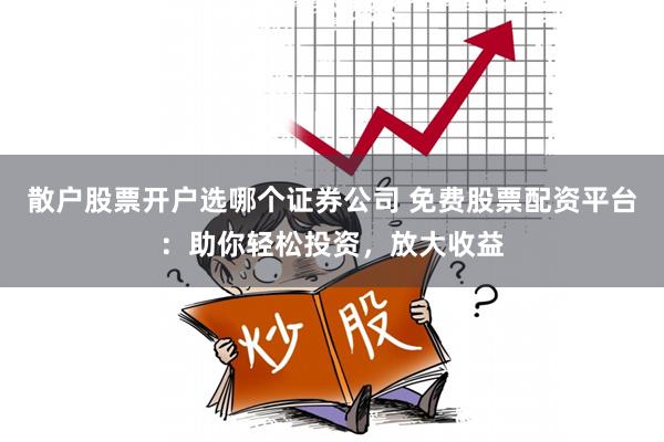 散户股票开户选哪个证券公司 免费股票配资平台：助你轻松投资，放大收益