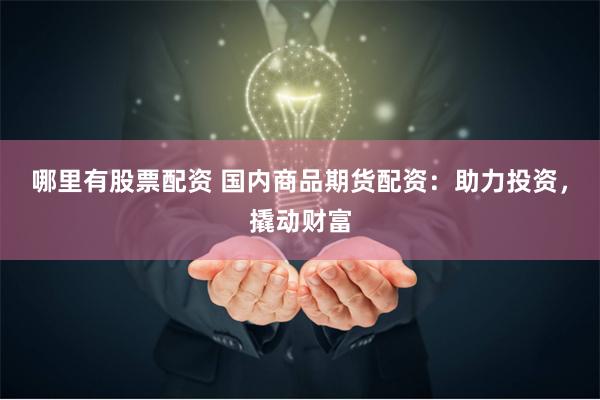 哪里有股票配资 国内商品期货配资：助力投资，撬动财富