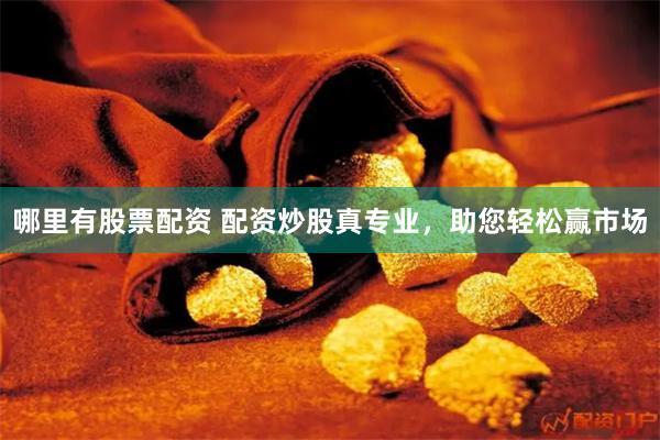 哪里有股票配资 配资炒股真专业，助您轻松赢市场